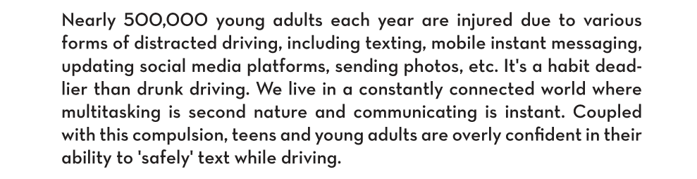 Information on texting and driving